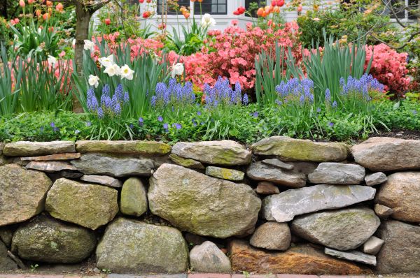 Stone Wall Hardscaping in Lansdale