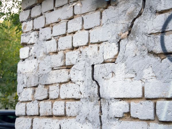 Cracked Brick Wall Repair in Lansdale