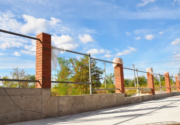 Brick Pillar Installation in Lansdale